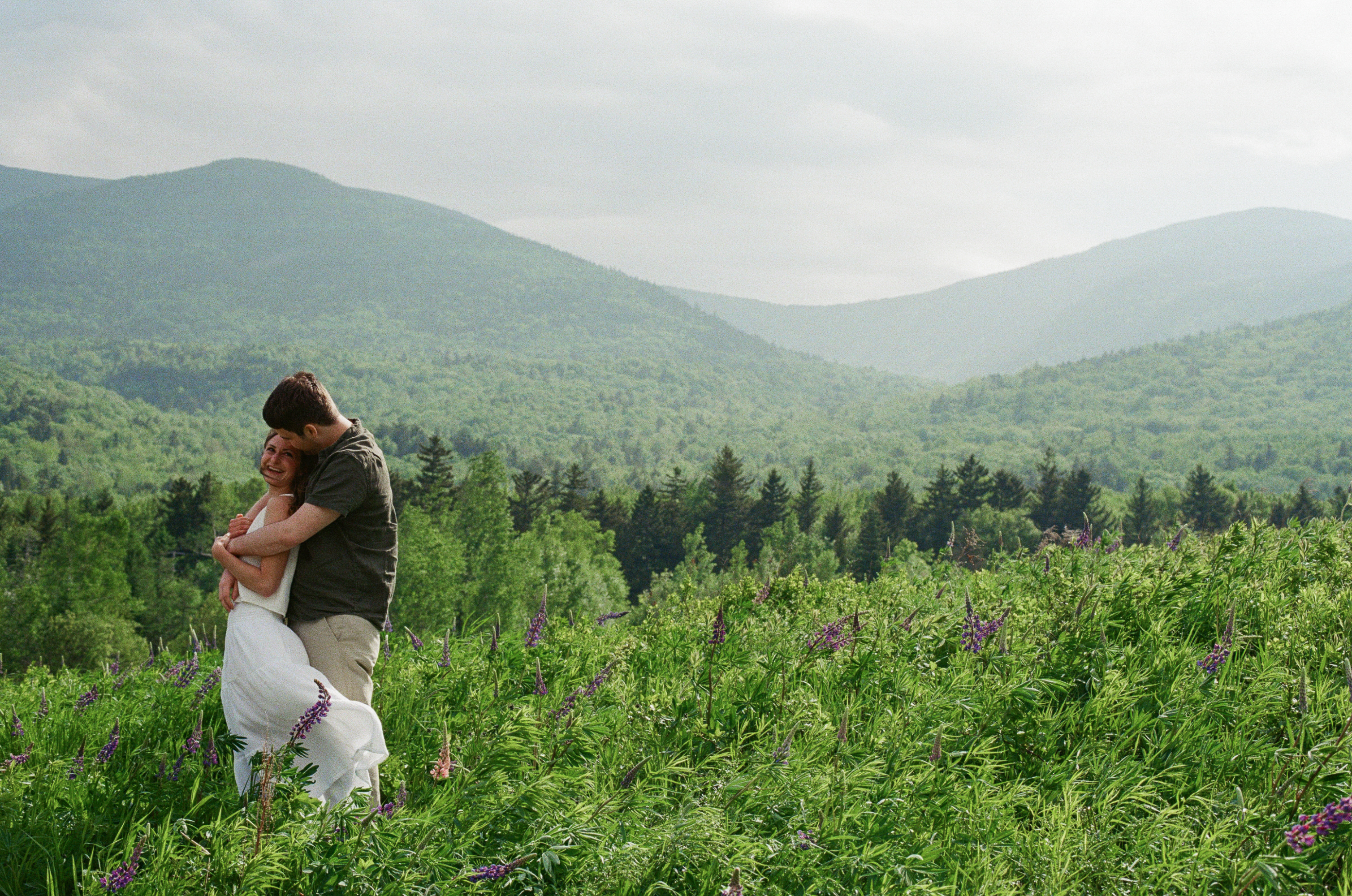Couple in a field